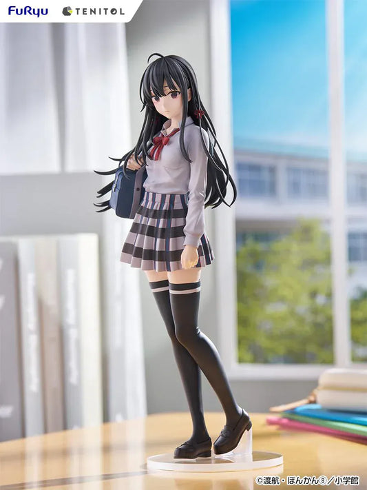 My Teen Romantic Comedy SNAFU Tenitol Tall Yukino Yukinoshita figure in school uniform holding bag