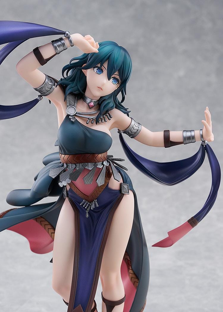 “Fire Emblem Three Houses Byleth Dancer Version 1/7 Scale Figure in dynamic dancing pose with flowing outfit and detailed sculpt.”