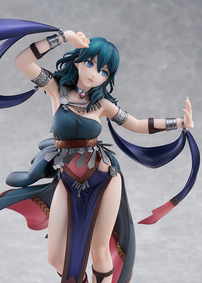“Fire Emblem Three Houses Byleth Dancer Version 1/7 Scale Figure in dynamic dancing pose with flowing outfit and detailed sculpt.”