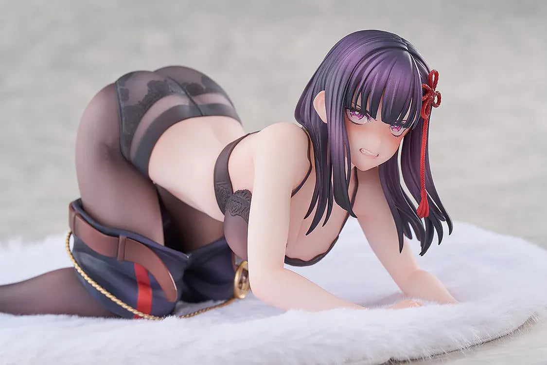Chained Soldier Ren Yamashiro 1/7 Scale Figure featuring Ren with long dark hair, red-and-black outfit details, and a bold display pose on a soft base.