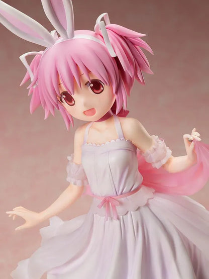 Puella Magi Madoka Magica Madoka Kaname Rabbit Ears Ver. 1/4 Scale Figure in a pale pink dress with bunny ears and ribbon shoes