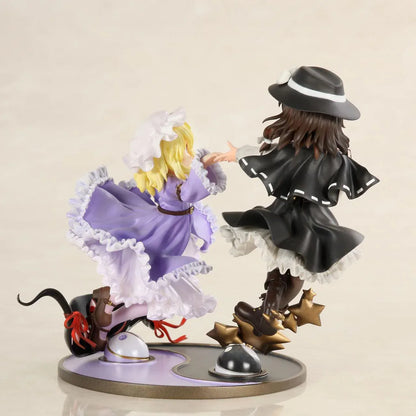 Touhou Project Hifuu Club Renko Usami and Maribel Hearn figure with flowing outfits, gold-colored stars, and red ribbon details on a shared base.