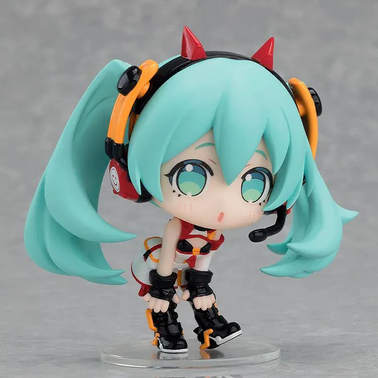 GOODSMILE RACING Miku All Stars Figure Collection Vol. 1 boxset featuring eight chibi Racing Miku designs from 2010 through 2024