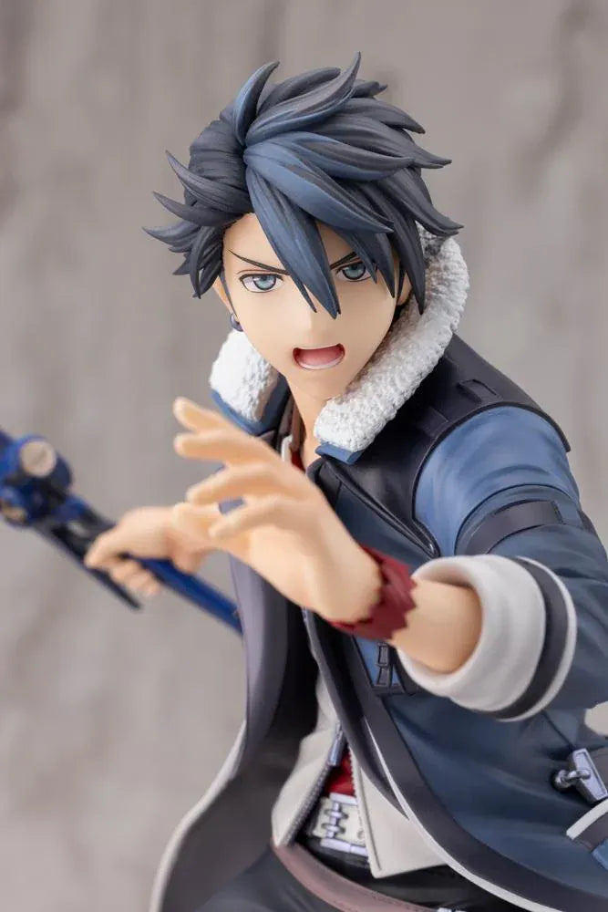 The Legend of Heroes Trails Through Daybreak Van Arkride 1/8 Scale Figure in a dynamic battle pose wielding his weapon