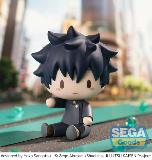 Jujutsu Kaisen Megumi Fushiguro Fuwa Petit chibi figure seated in school uniform