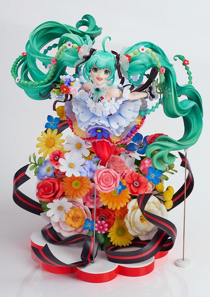 Vocaloid Character Vocal Series 01 Hatsune Miku Japan Live Tour 2025 Blooming 1/7 Scale Figure surrounded by colorful flowers