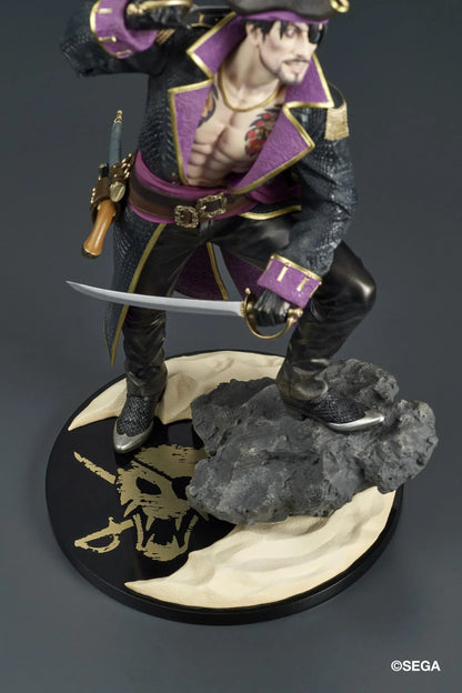 Like a Dragon Pirate Yakuza in Hawaii DIGSTA Captain Goro Majima figure wearing a detailed pirate captain outfit with cutlass