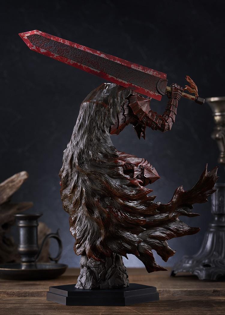 Berserk POP UP PARADE Guts Berserker Armor Bloody Paint Ver. L Size figure wielding the Dragon Slayer sword