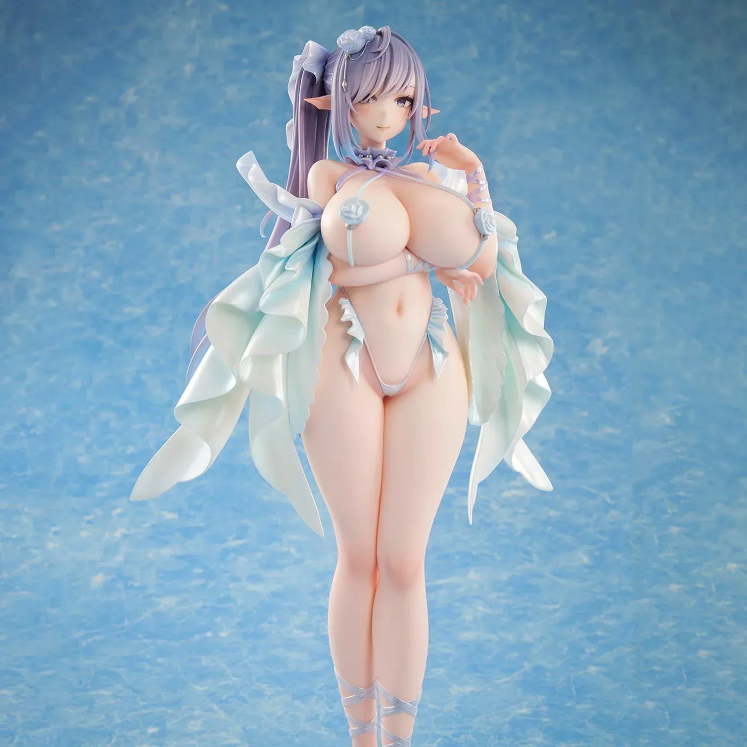 Sorana Niiro Gekka Bijin original illustration figure with flowing translucent fabric and elegant pose