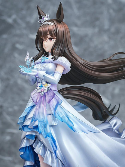 Umamusume Pretty Derby Glacialis Vega Admire Vega 1/7 scale figure wearing elegant blue silver and lavender gown