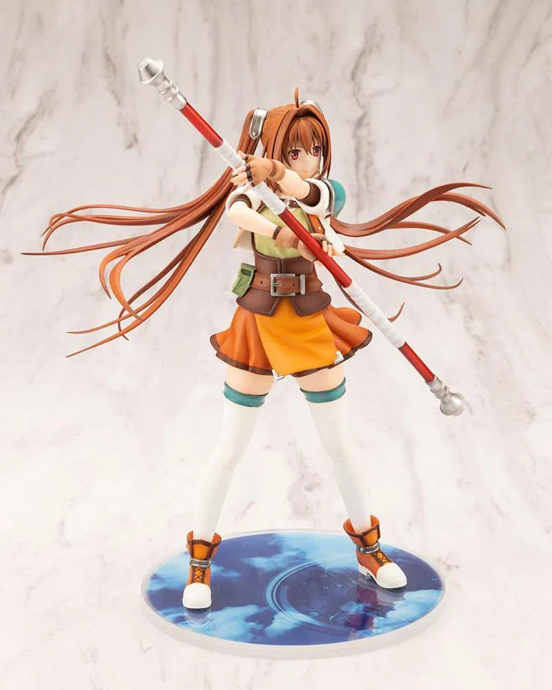 The Legend of Heroes Trails in the Sky Estelle Bright 1/8 Scale Figure holding her staff in a dynamic battle pose