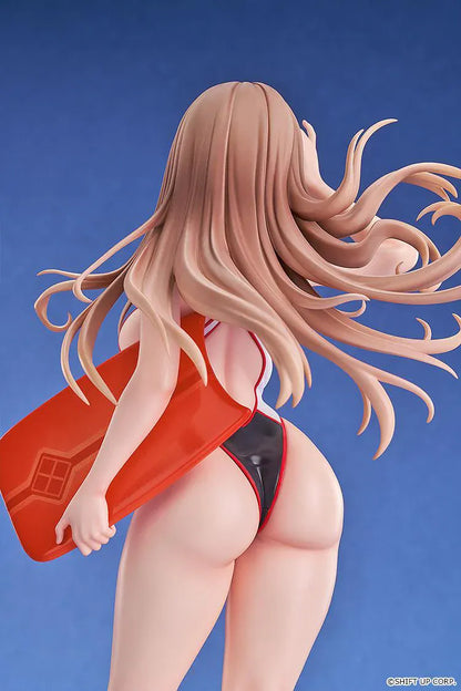 GODDESS OF VICTORY NIKKE Rapi Classic Vacation 1/7 Scale Figure Rerelease in black-and-white swimsuit with sunglasses, float accessory, and beach base