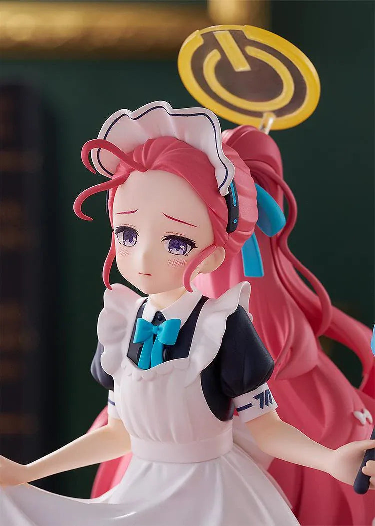 Blue Archive POP UP PARADE Yuzu Maid figure wearing a maid outfit and holding a feather duster