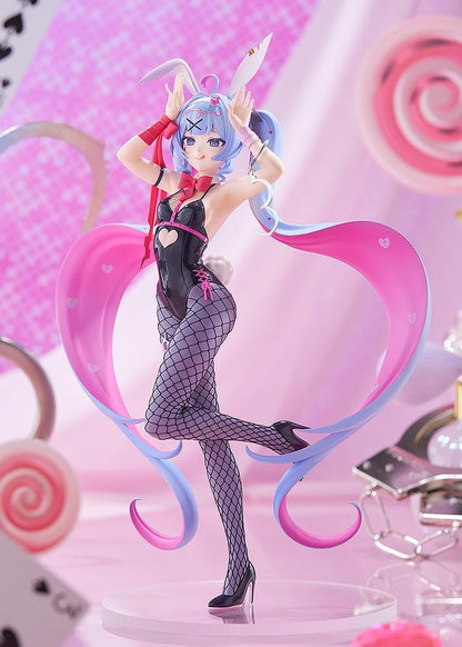 Hatsune Miku Rabbit Hole version POP UP PARADE L Size figure in bunny outfit with heart-shaped twin tails