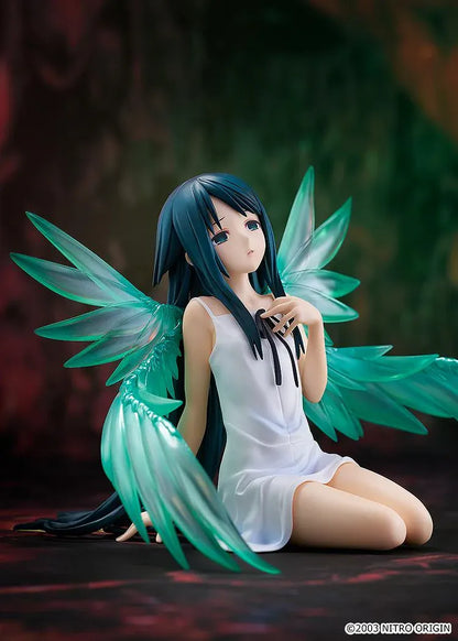 The Song of Saya POP UP PARADE Saya L Size Figure rerelease featuring Saya in a white dress with large translucent green wings