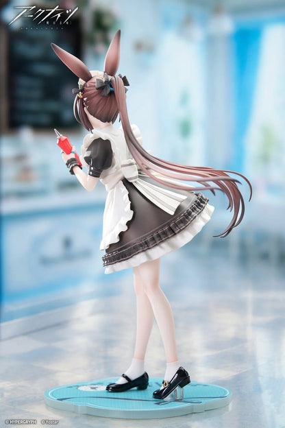 Arknights Limepie Amiya Tea Time 1/8 scale figure wearing a maid outfit and holding a dessert and ketchup bottle
