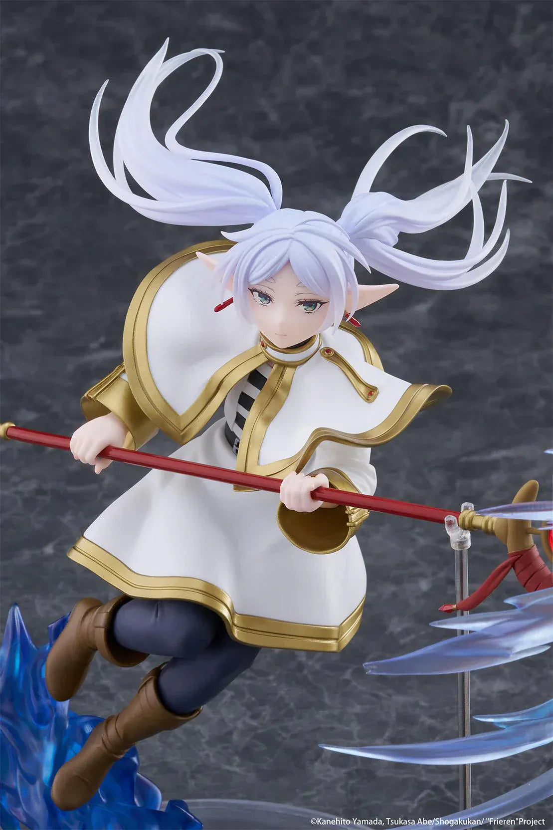 Frieren Beyond Journey's End AMP+ Frieren Figure reissue with dynamic blue magic effect and action pose