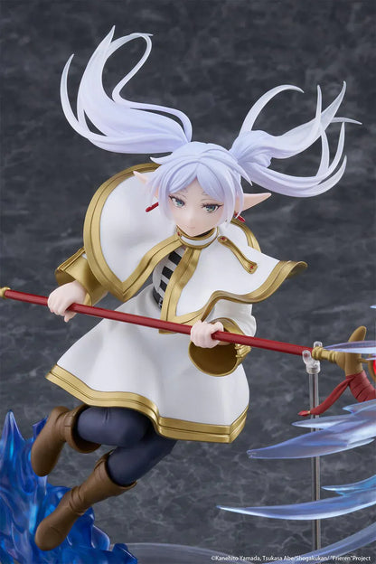 Frieren Beyond Journey's End AMP+ Frieren Figure reissue with dynamic blue magic effect and action pose