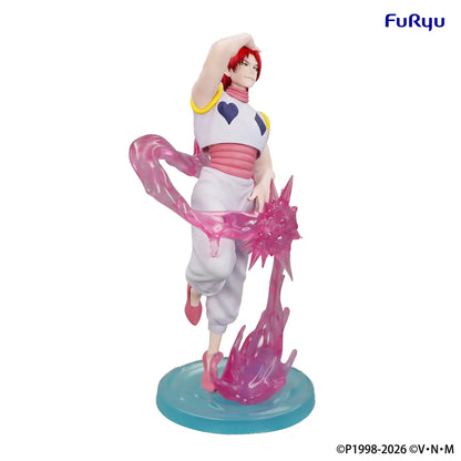 Hunter x Hunter Exceed Creative Hisoka figure with translucent Nen effect parts and dynamic pose