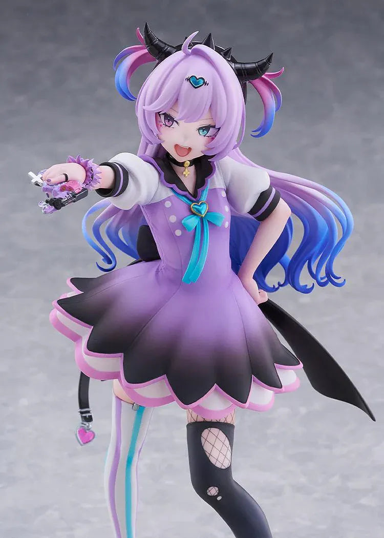 NEEDY GIRL OVERDOSE Purple Lollipop 1/7 scale figure featuring a dynamic pose, gradient purple hair, and a detailed pastel outfit