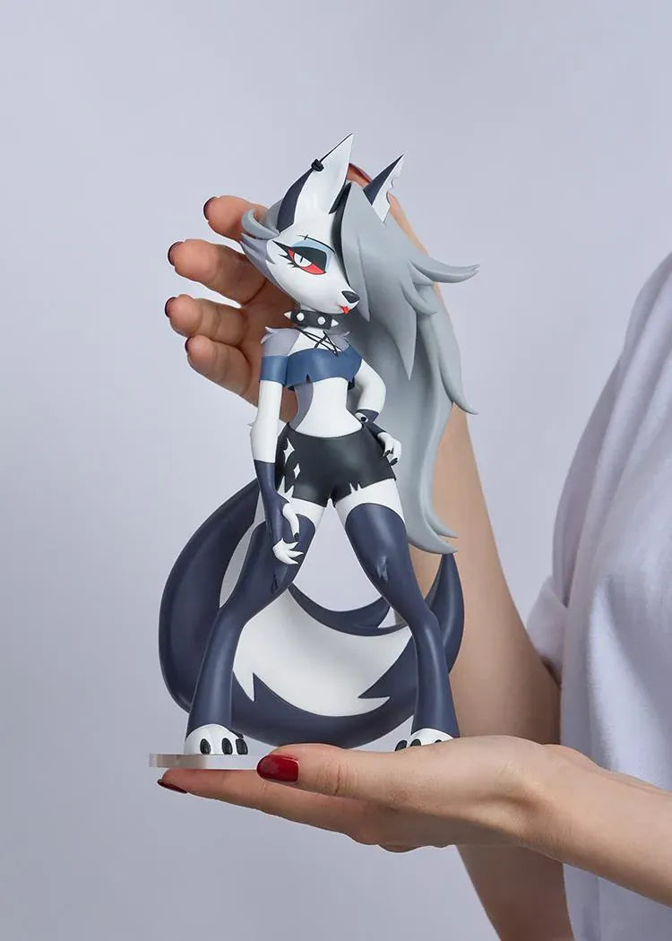 Helluva Boss POP UP PARADE Loona L Size figure wearing her black outfit and spiked collar in a confident standing pose.