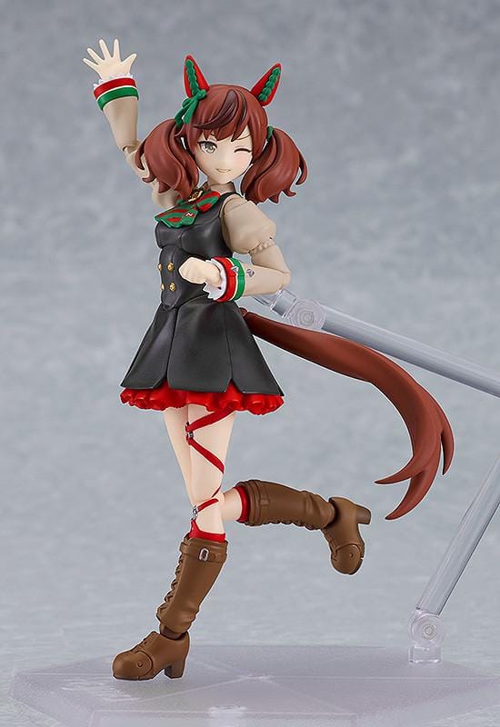 Umamusume Pretty Derby figma Nice Nature Figure Rerelease featuring Nice Nature in her black red and green racing outfit