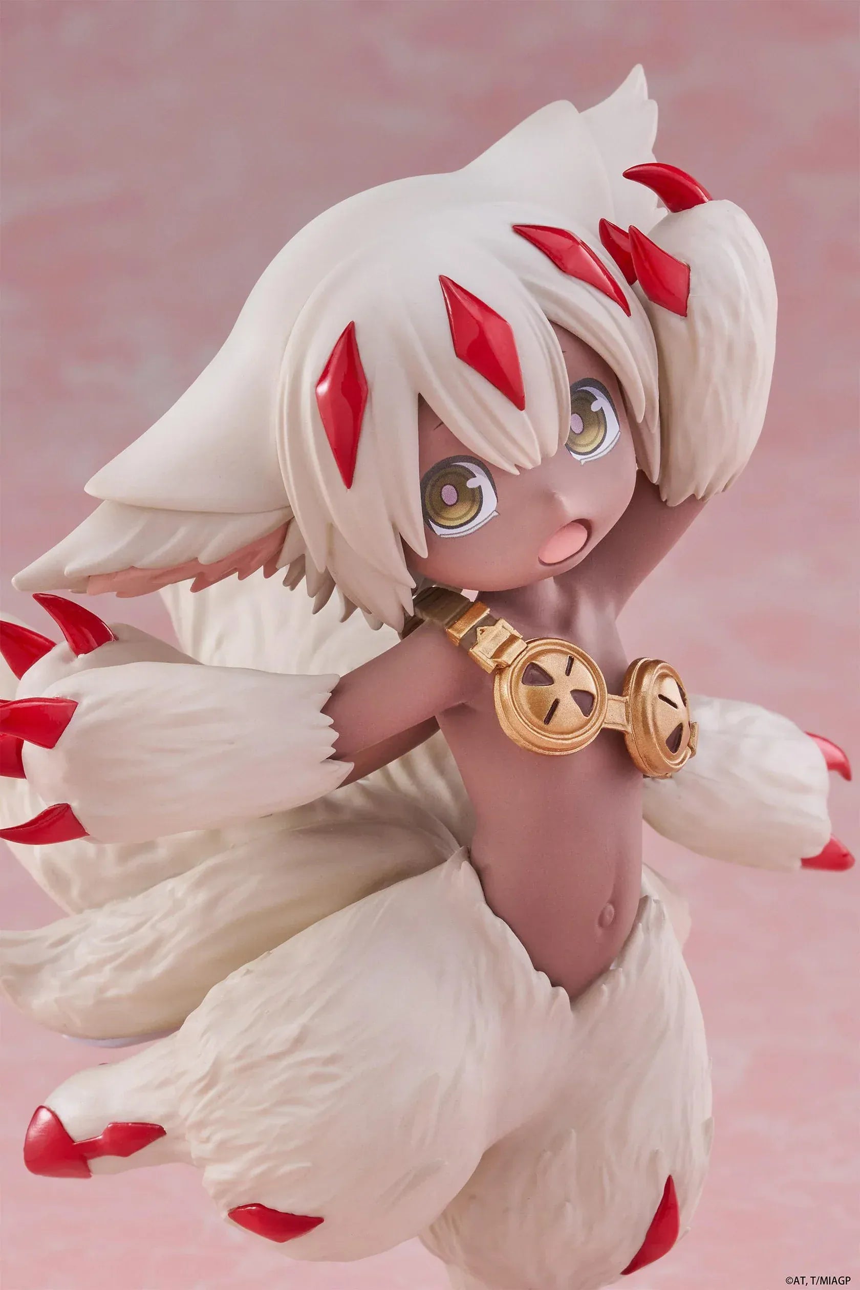 Made in Abyss: The Golden City of the Scorching Sun Faputa Coreful Figure (Re-issue) featuring Faputa in a dynamic pose with red markings and fluffy fur details.