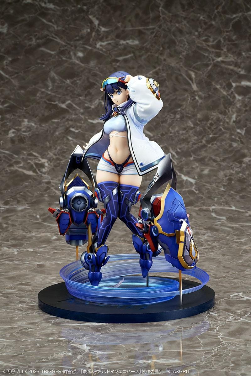 Gridman Universe Rikka Takarada AXGRIT Ver. 1/7 Scale Figure with futuristic armor and mechanical base