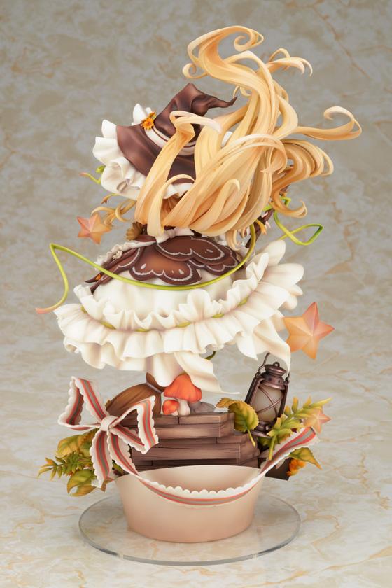 Touhou Project Marisa Kirisame 1/8 scale figure with flowing blonde hair, frilled witch dress, sunflowers, lantern, and detailed fantasy base.