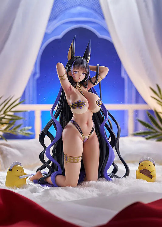 Azur Lane Cleopatra Stars and Roses 1/6 scale figure featuring Cleopatra with long black and purple hair, gold accents, and a themed display base