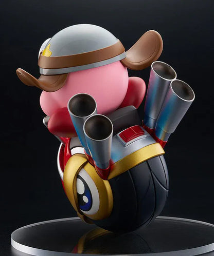 Kirby POP UP PARADE Wheelie Rider version figure Kirby wearing helmet and goggles riding Wheelie motorcycle form