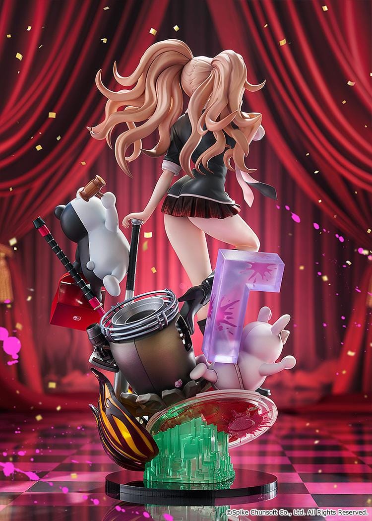 Danganronpa 15th Anniversary 1/7 scale Junko Enoshima figure with Monokuma and detailed diorama base
