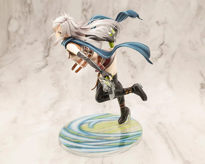The Legend of Heroes Fie Claussell 1/8 Scale Figure Rerelease with white hair, flowing scarf, dual blade weapons, and dynamic action pose