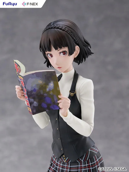 Persona 5 Royal Makoto Niijima 1/7 scale figure in her Shujin Academy school uniform reading a book