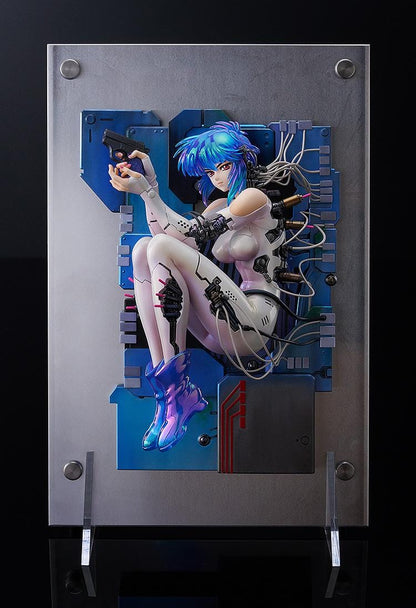 Ghost in the Shell Motoko Kusanagi Manga Edition 1/7 Scale Figure featuring the Major in cybernetic form with mechanical background display