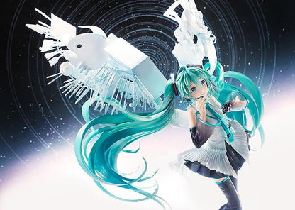 Hatsune Miku Happy 16th Birthday Version 1/7 scale anime figure with flowing teal hair and musical themed base