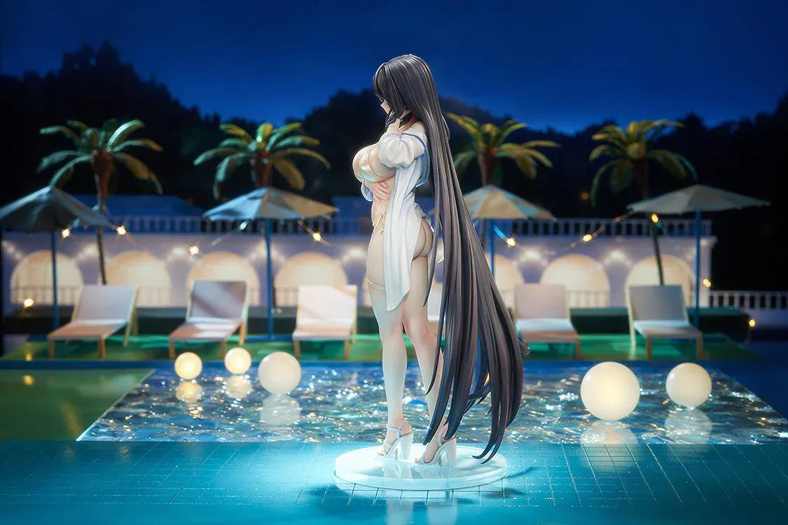 Azur Lane Taihou Nightpool version 1/6 scale figure with long black hair and gold bikini outfit