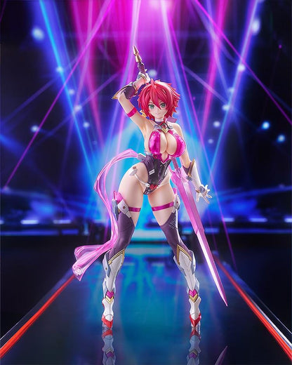 Cutie Honey Nova POP UP PARADE SP Cutie Honey Figure featuring Cutie Honey with short red hair, glossy pink battle outfit, sword accessory, and dynamic hero pose.