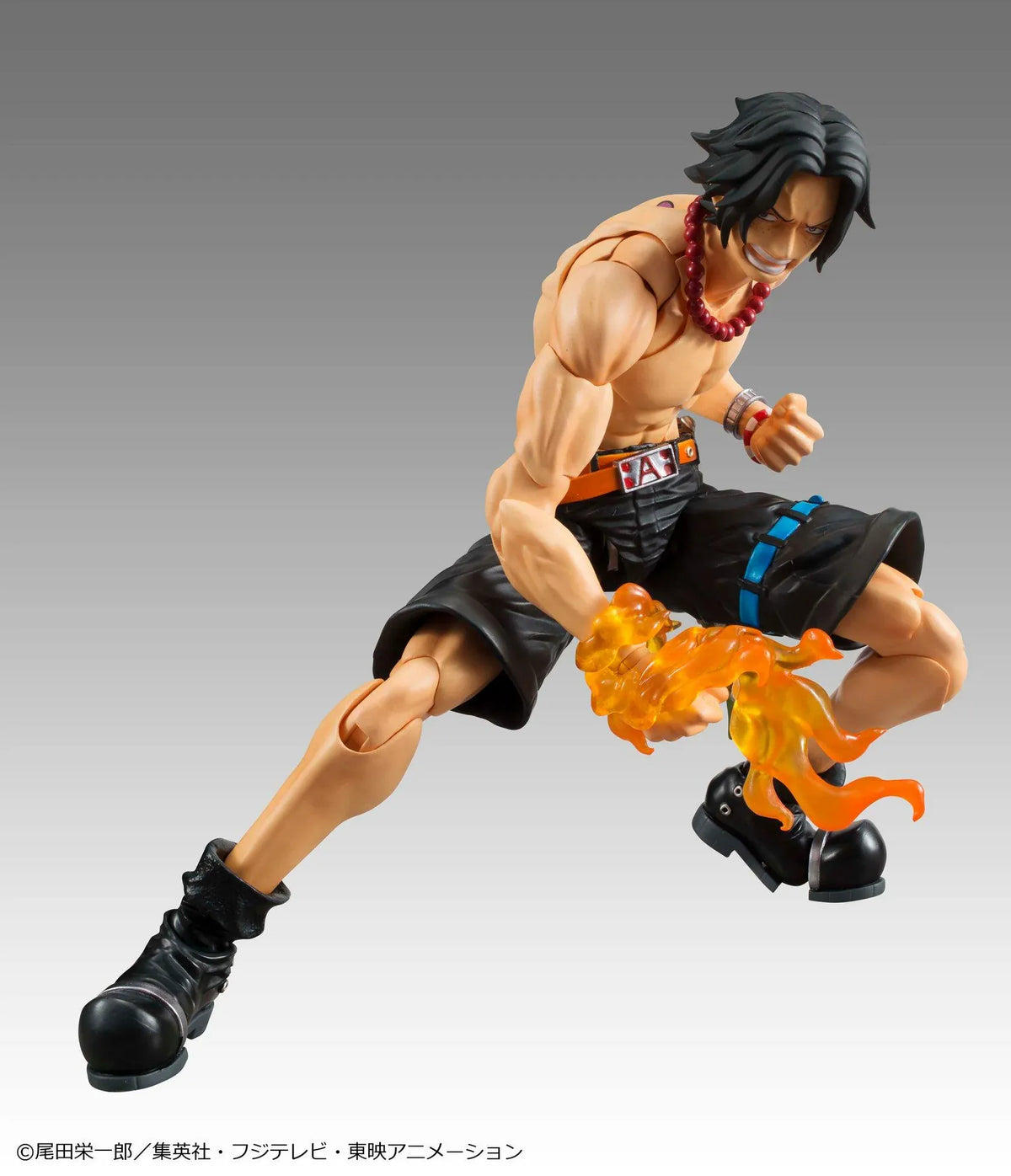 One Piece Variable Action Heroes Portgas D. Ace articulated action figure wearing his orange hat and black shorts