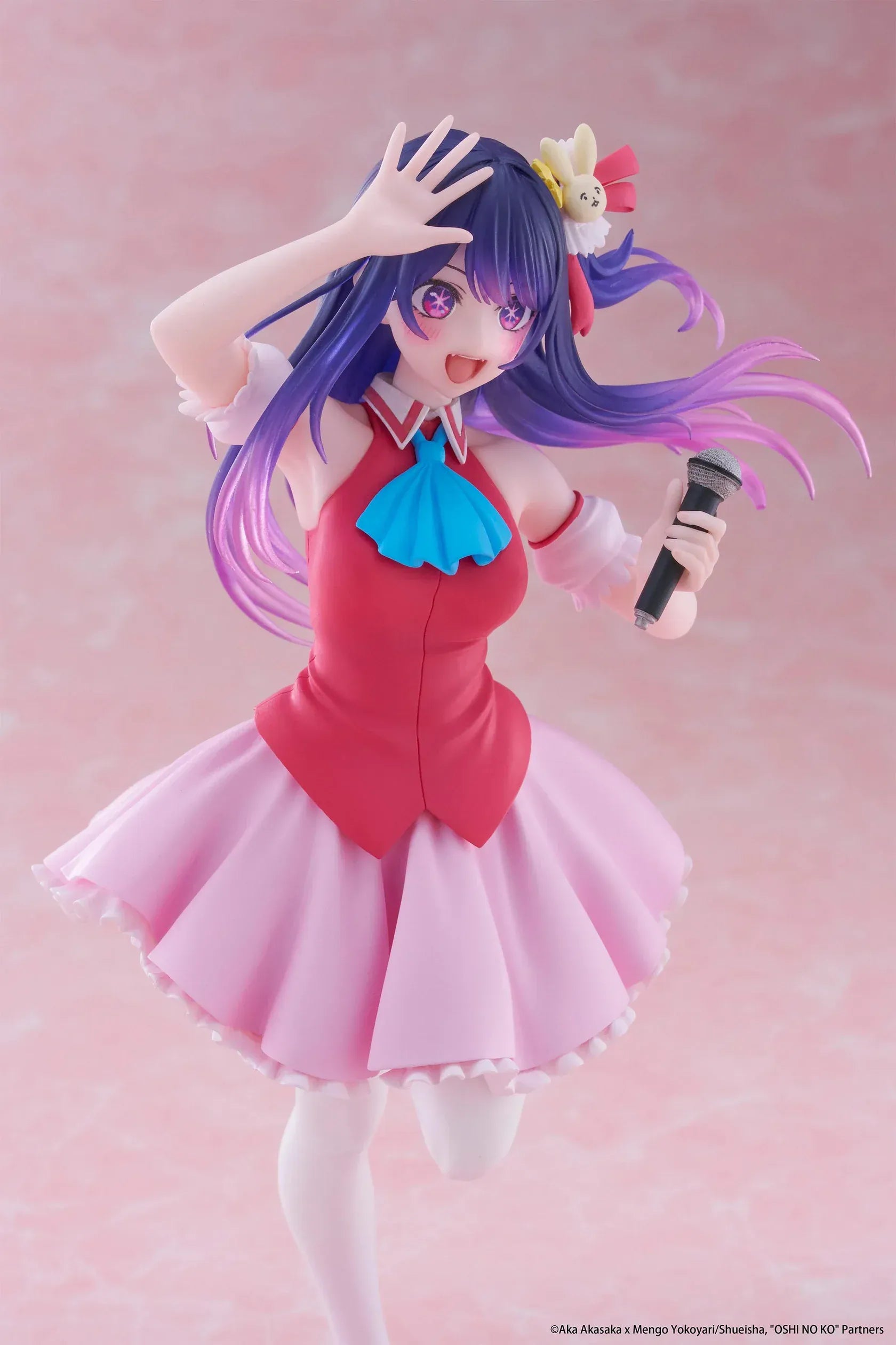 Ai Hoshino B-Komachi version Coreful figure from Oshi no Ko holding microphone on star base