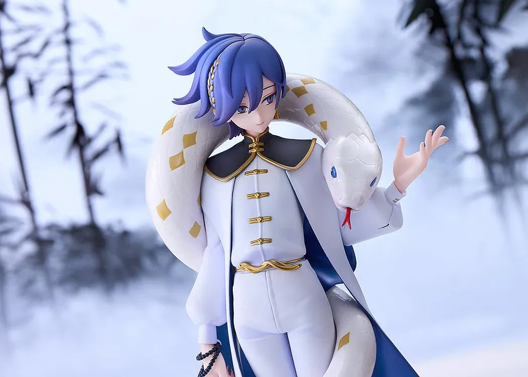 KAITO Chinese Style Ver. 1/7 scale figure wearing an elegant white and blue outfit with gold accents and a large white snake.