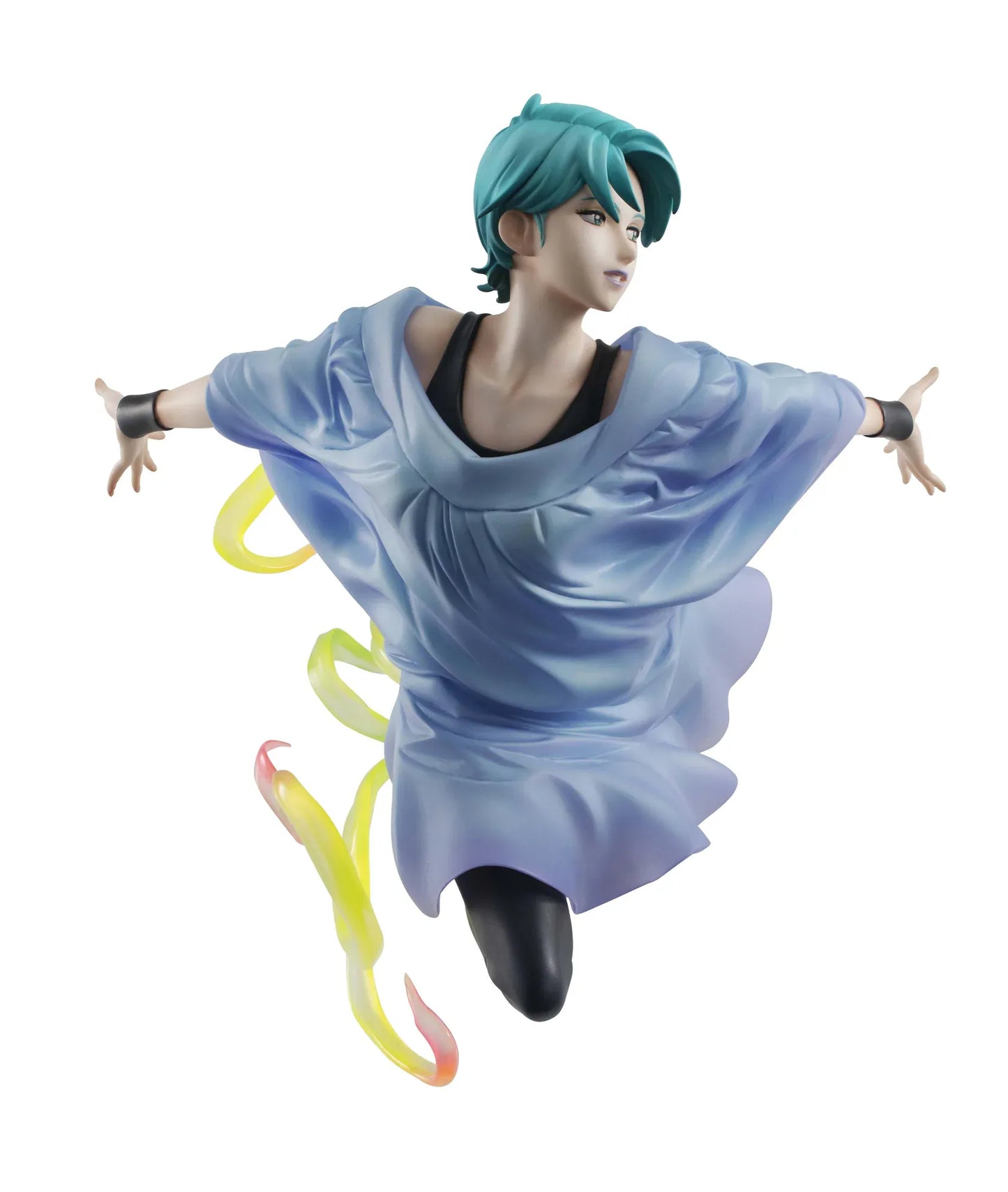 Mobile Suit Z Gundam Gundam Girls Generation Four Murasame Rerelease figure with teal hair, blue outfit, floating pose, and colorful effect parts