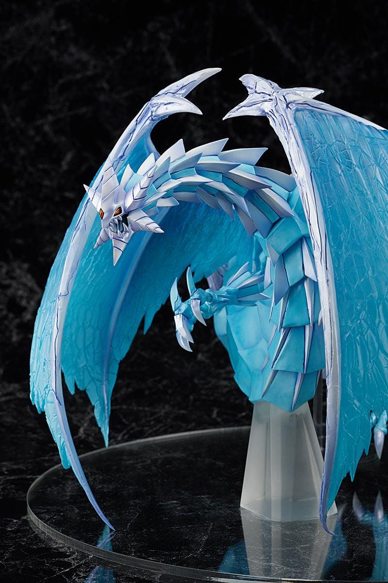 Yu-Gi-Oh Brionac Dragon of the Ice Barrier figure with translucent blue wings and icy armor