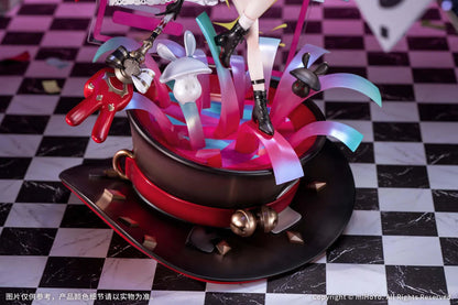 Honkai Star Rail Sparxie Bonus Edition 1/7 Scale Figure with top hat base, rabbit accessories and livestream-inspired backdrop
