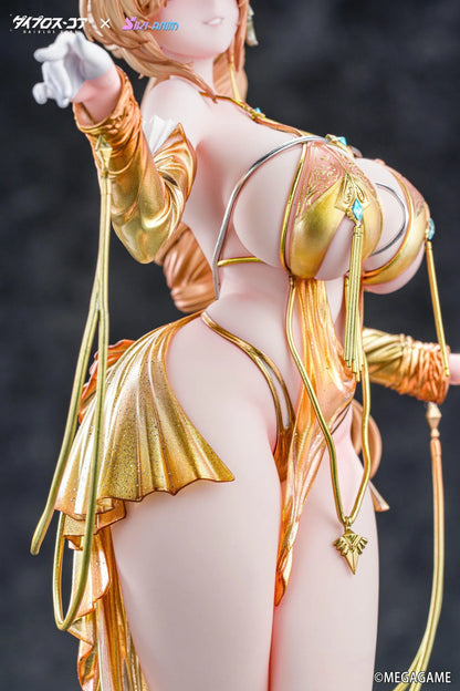 Daiblos Core Lobera Hot Passion Night Ver. 1/6 Scale Figure wearing an ornate gold outfit with jeweled accessories and decorative staff