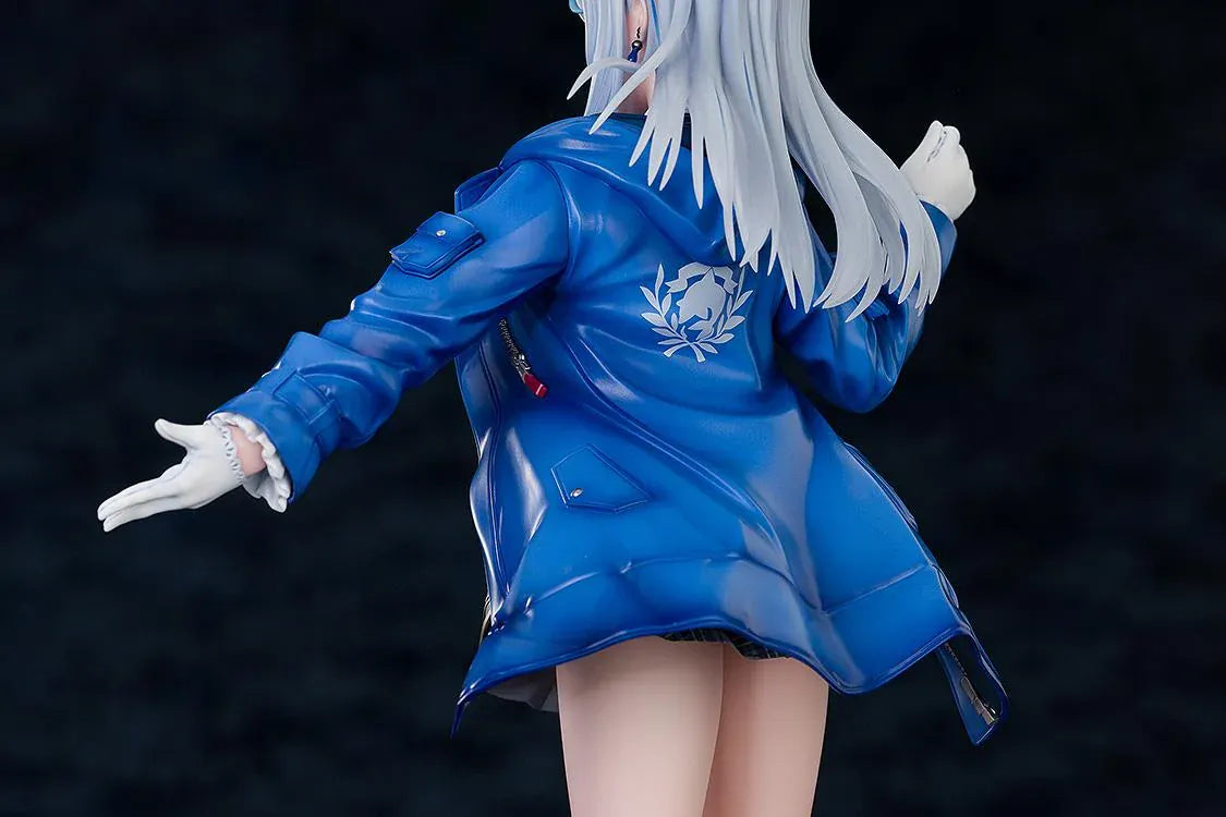 WeatherPlanet Amagai Ruka 1/7 scale figure featuring Amagai Ruka in a blue outfit with a flowing jacket and matching hat