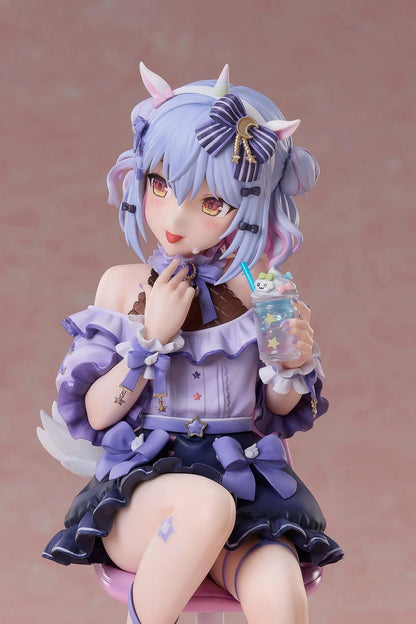 NoriPro Inuyama Tamaki Unicorn Jirai Style 1/7 Scale Figure sitting on chair holding drink