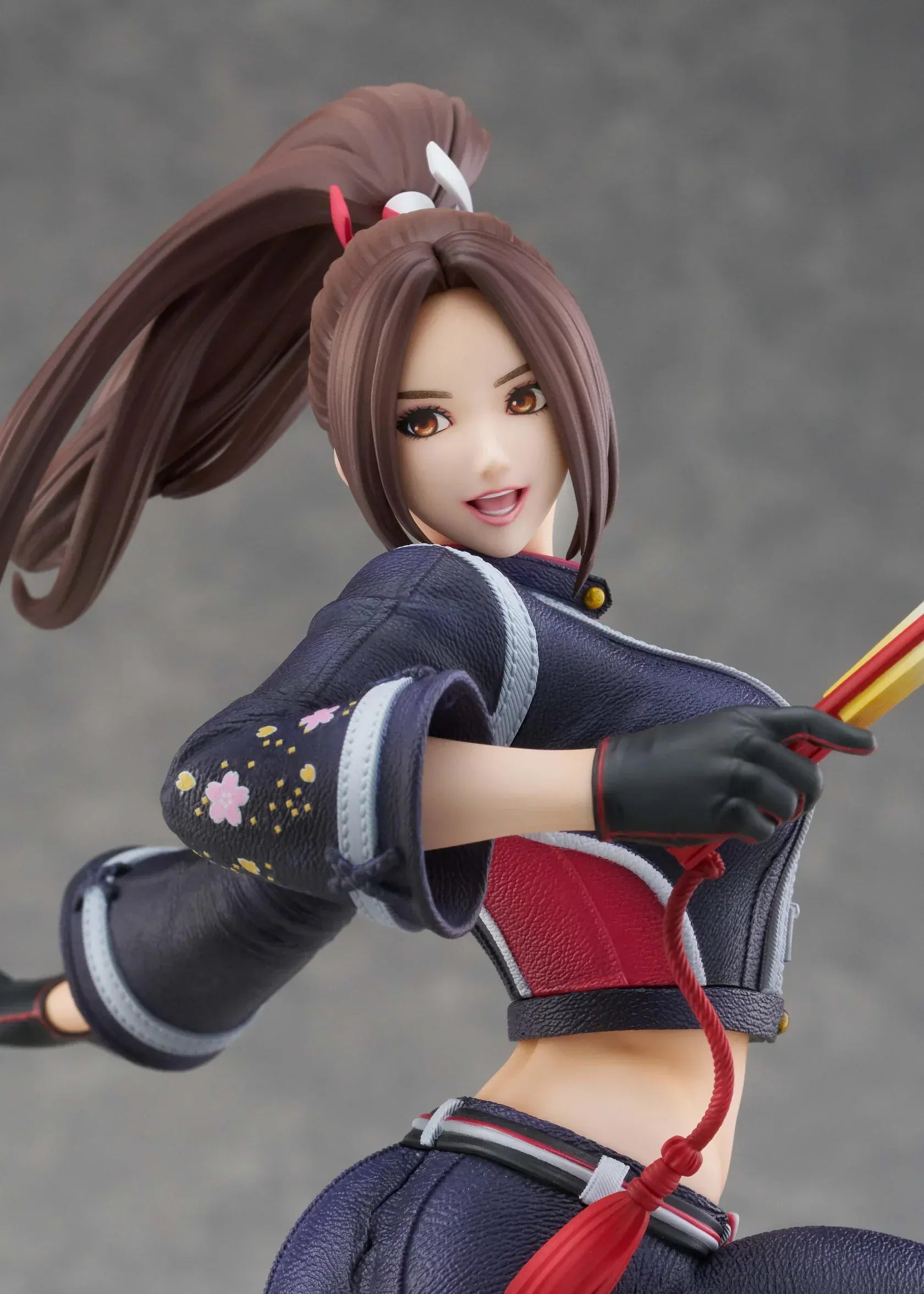 Mai Shiranui City of the Wolves 1/7 scale figure in dynamic action pose with modern ninja outfit