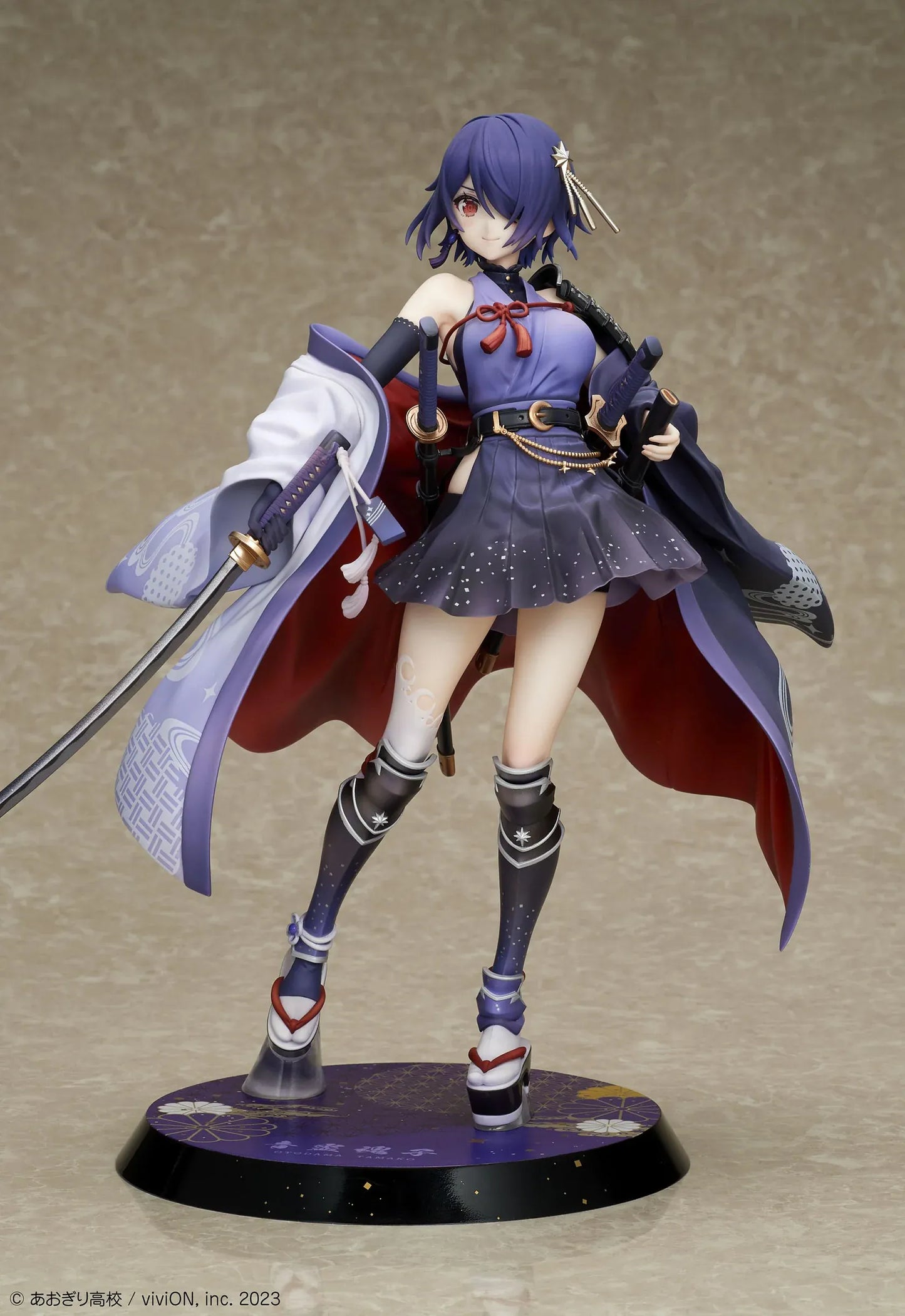 Otodama Tamako Japanese style armament version 1/7 scale figure with katana and flowing haori from Aogiri High School