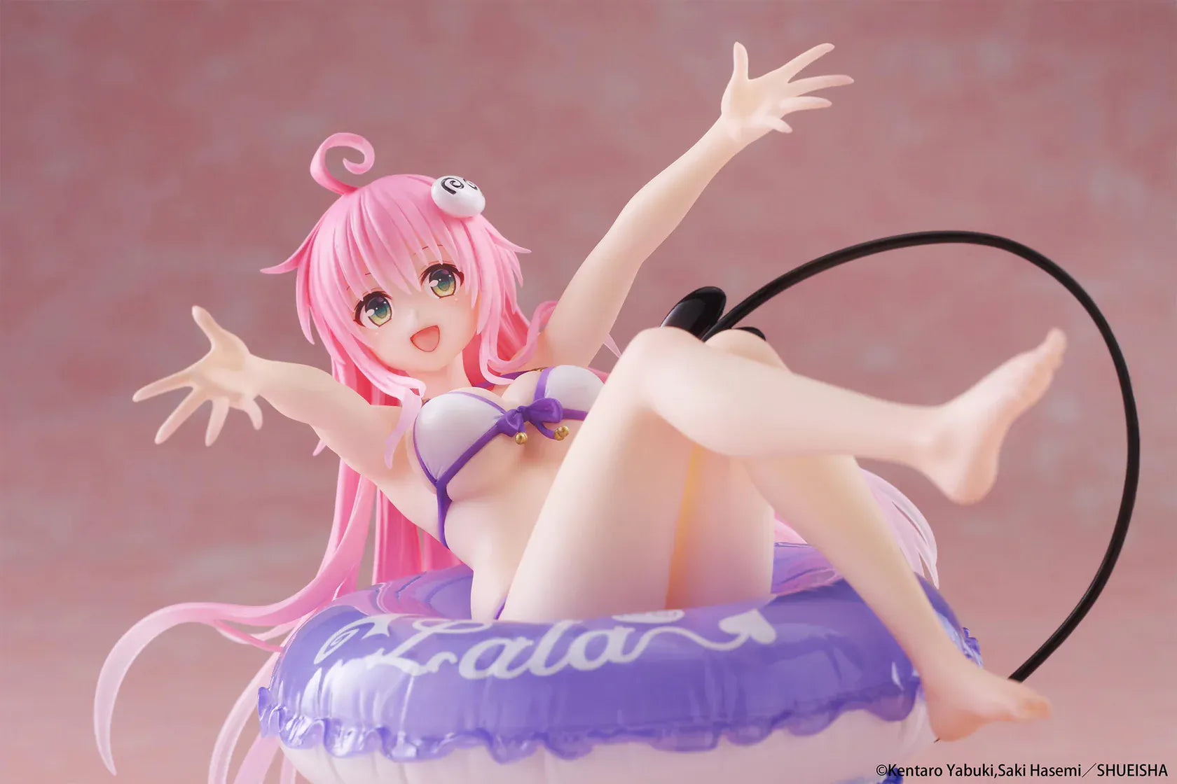 Lala Aqua Float Girls figure To Love Ru Darkness anime swimsuit figure with inflatable float base